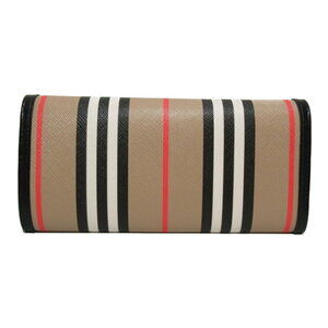 Burberry Leather fold Beige Wallet HERON Long Bi